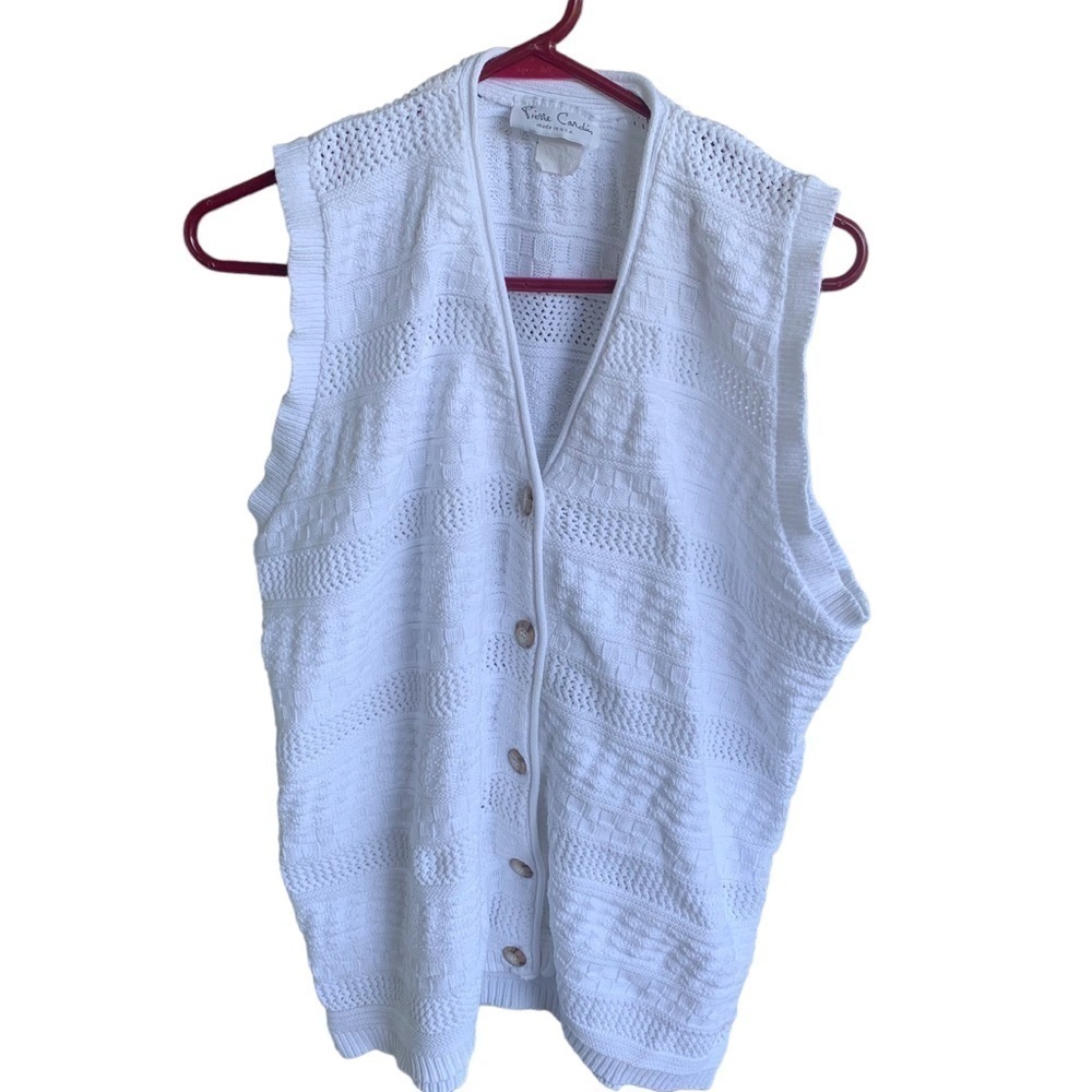 Vintage Pierre Cardin Cardigan Sweater Women’s Large 90s Knit